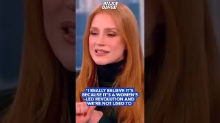 Jessica Chastain Talks About Iran jessicachastain short women trending mahsaamini youtubeshort [upl. by Ontine]