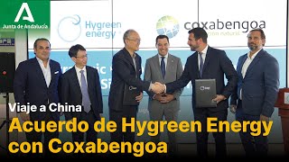 Juanma Moreno preside en China un acuerdo para fabricar tecnología de hidrógeno verde en Andalucía [upl. by Tnaryb215]