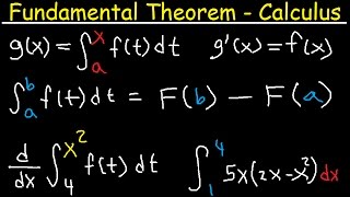 Fundamental Thereom of Calculus Explained  Part 1 amp 2 Examples  Definite Integral [upl. by Eimar]