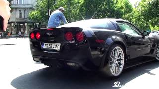 CHEVROLET CORVETTE C6 ZR1  REVS AND HARD ACCELERATION [upl. by Olympie]