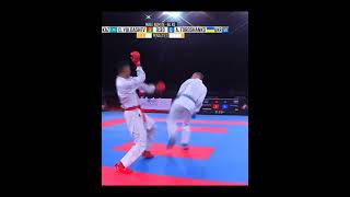 karate male kumite  Mawashi Geri shorts karate mawashigeri [upl. by Ahsinar]