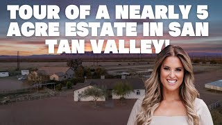 Tour of a Nearly 5 Acre Estate in San Tan Valley [upl. by Enneibaf495]