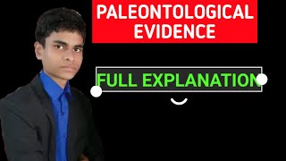 Paleontological evidence  Evidences of Evolution  Full explanation [upl. by Ahsilif]