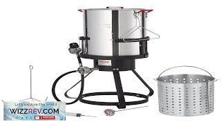 VEVOR Turkey Deep Fryer 30qt Turkey Fryer Boiler Steamer Cooker Set Outdoor Review [upl. by Melburn21]