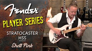 Fender Player Stratocaster HSS in Shell Pink Product Demo [upl. by Euh]