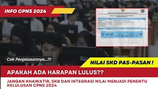 Nilai SKD Paspasan Masih Ada Harapankah SKB dan Integrasi Nilai Menjadi Penentu Lulus CPNS 2024 [upl. by Cita]