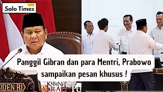 Akhir Tahun PRABOWO Mendadak Panggil GIBRAN amp Para Mentri ke Istana Negara [upl. by Vaientina]