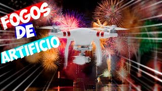 Coletânea de queima de fogos de artifício em Curitiba por drone Phantom 3 Reveillon 2021 [upl. by Melamie]