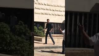 Syria President Bashar alAssad walking in the streets of Damascus without security [upl. by Nyleaj]