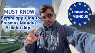 Things you must know before applying to Erasmus Mundus Scholarship  Scholarships Pakistani students [upl. by Nekcarb]