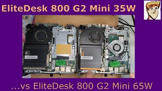 HP EliteDesk 800 G2 Mini 35W vs 65W [upl. by Marnia]