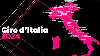 GIRO 2024  Le parcours complet en vidéo [upl. by Nosnek]