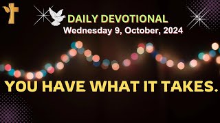 DAILY DEVOTIONAL  YOU HAVE WHAT IT TAKES 2 Corinthians 910  NLM [upl. by Llerreg]