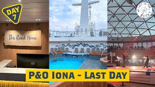 PampO Iona Norwegian Fjords Cruise  Day 7  Last Day Onboard  MDR Lunch Beach House amp Entertainment [upl. by Aer]