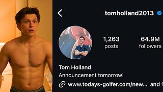 Tom Holland REALLY couldnt help himself [upl. by Labotsirhc]