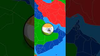 Country balls the series British colonization part 1 countryballs nutshellanimation map [upl. by Korwin]