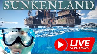 ⚓ 🅻🅸🆅🅴 Ich spiele das erste mal Sunkenland Waterworld 🌏 survival fedaction gameplay sunkenland [upl. by Tinya]