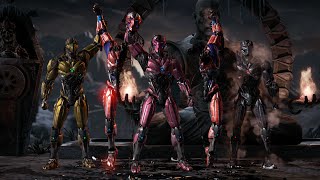 Mortal Kombat X Triborg All Skins Intro XRay Victory Pose Fatalities Story Ending [upl. by Kirt673]