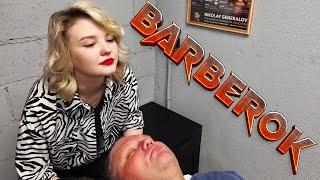 💈ASMR LADY BARBER🪒1 Hour Ultimate Relaxation With Caring Blonde Diana 🔥Gorgeous Evening [upl. by Aidnac172]