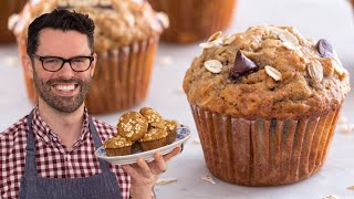 Amazing Oatmeal Banana Muffins Recipe  SO Easy [upl. by Suixela268]