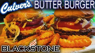 THE BEST CULVERS BUTTER BURGERS MADE ON THE BLACKSTONE GRIDDLE EASY SMASHBURGER RECIPE [upl. by Adelbert890]