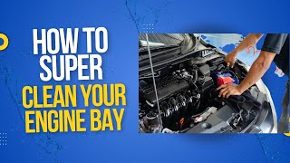 How to SUPER CLEAN your Engine Bay [upl. by Mcspadden832]