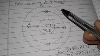 Hole marking of a flange  part 1 in hindi [upl. by Cavanaugh]