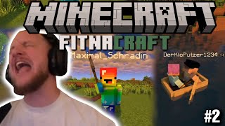 😤💀ERSTER BEEF mit SCHRADIN amp ABENTEUER mit MONTE  MINECRAFT FITNACRAFT 2  ELoTRiX Highlights [upl. by Aelegna]