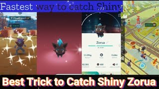 How to catch Shiny Zorua in Pokémon go pgsharp spoof tipsandtricks [upl. by Nerad]