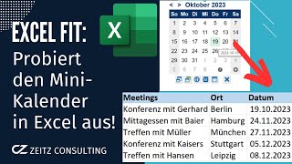 Probiert unbedingt diesen MiniKalender in Excel aus kalender [upl. by Marb447]