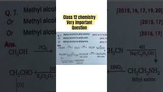 Methyl alcohol to ethyl alcoholOr Methyl alcohol to acetic acidOrMethyl alcohol to ethylamine [upl. by Nohtanhoj]