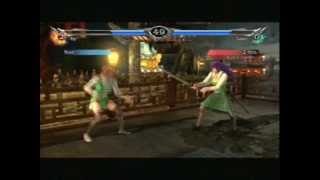 Soul Calibur V Anime Battles Saeko Busujima Vs Rei Miyamoto Highschool Of The Dead [upl. by Akedijn]