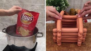 Chefclubs craziest WTF recipes A hot dog tower 🌭 A chocolate volcano 🌋 Dippable brownies🍦 [upl. by Gibbs]