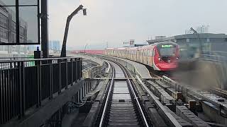 MRT Laluan Putrajaya Line PYL Ampang Park to Sri Damansara Barat KL Kuala Lumpur Rainy End [upl. by Blanka542]