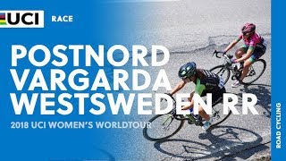 2018 UCI Womens WorldTour – PostNord UCIWWT Vårgårda WestSweden Road Race – Highlights [upl. by Auqenahc]