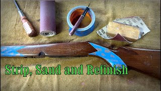 Strip and Refinish the Woodwork Winchester Model 88 [upl. by Haidabez403]