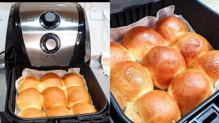 COMO FAZER PÃO NA AIRFRYER  PRONTO EM 15 MINUTOS [upl. by Lucania]