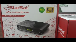 STARSAT SR200HD Extreme 4K UHD Digital Satellite Receiver 10bIT Supported l Unboxing l English [upl. by Ydissahc]