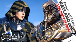 Assassins Creed Valhalla Complete WAYLAND Armor Locations ALL Appearances FULL Upgrades Showcase [upl. by Erdnad]