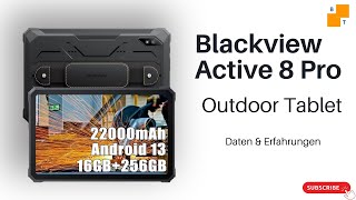 Blackview TAB Active 8 Pro Outdoor Tablet Deutsch Daten Erfahrungen [upl. by Ahsac976]