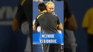 Djokovic CHALLENGES McEnroe 😂 [upl. by Erinn]