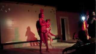 Sidari Village Resort Corfu The Jango Entertainment Dancers [upl. by Airdnaxila]