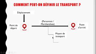 INTRODUCTION GENERALE SUR LE TRANSPORT [upl. by Michale]