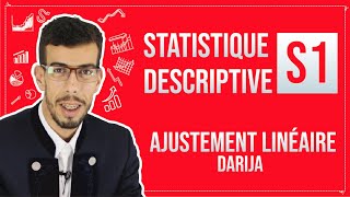 CAFE ECO EP 12 Statistique Descriptive S1 Ajustement linéaire Darija [upl. by Nahpets]