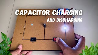 capacitor charging and discharging class 12 physics project science NakulSahuArt [upl. by Oigolue]