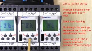 Sangamo DIN 23142 23152 amp 23162  Clock Settings [upl. by Nava]