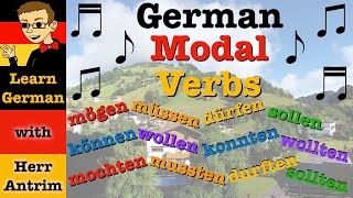 German Modal Verbs Songs Präsens amp Preteritum Imperfekt [upl. by Neenej]