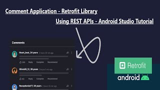 Comment Application  Retrofit Library And REST API  Android Studio [upl. by Elehcir165]