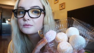 Ice Cream Mochi Mukbang ASMR Whispers Mouth Sounds [upl. by Menard]