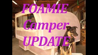 Foamie Camper Build Front Fiberglass Roof Rack and more [upl. by Grefe]